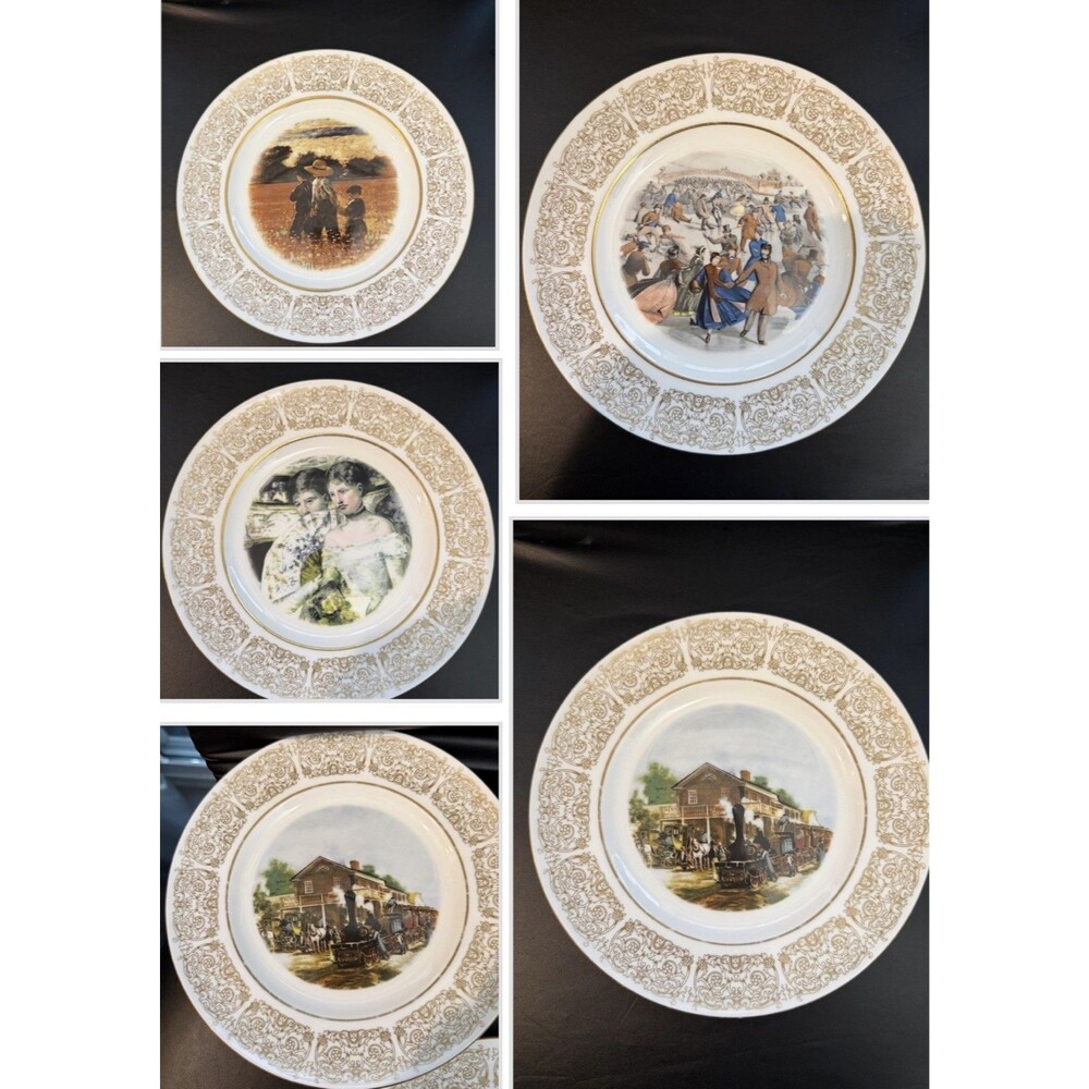 Wittnauer Collectors' Guild Plate Set of 5 Edward L. Henry Rapid Transit